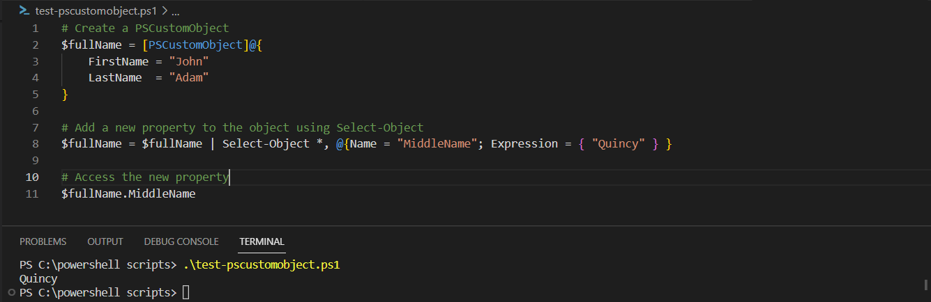 add object to pscustomobject